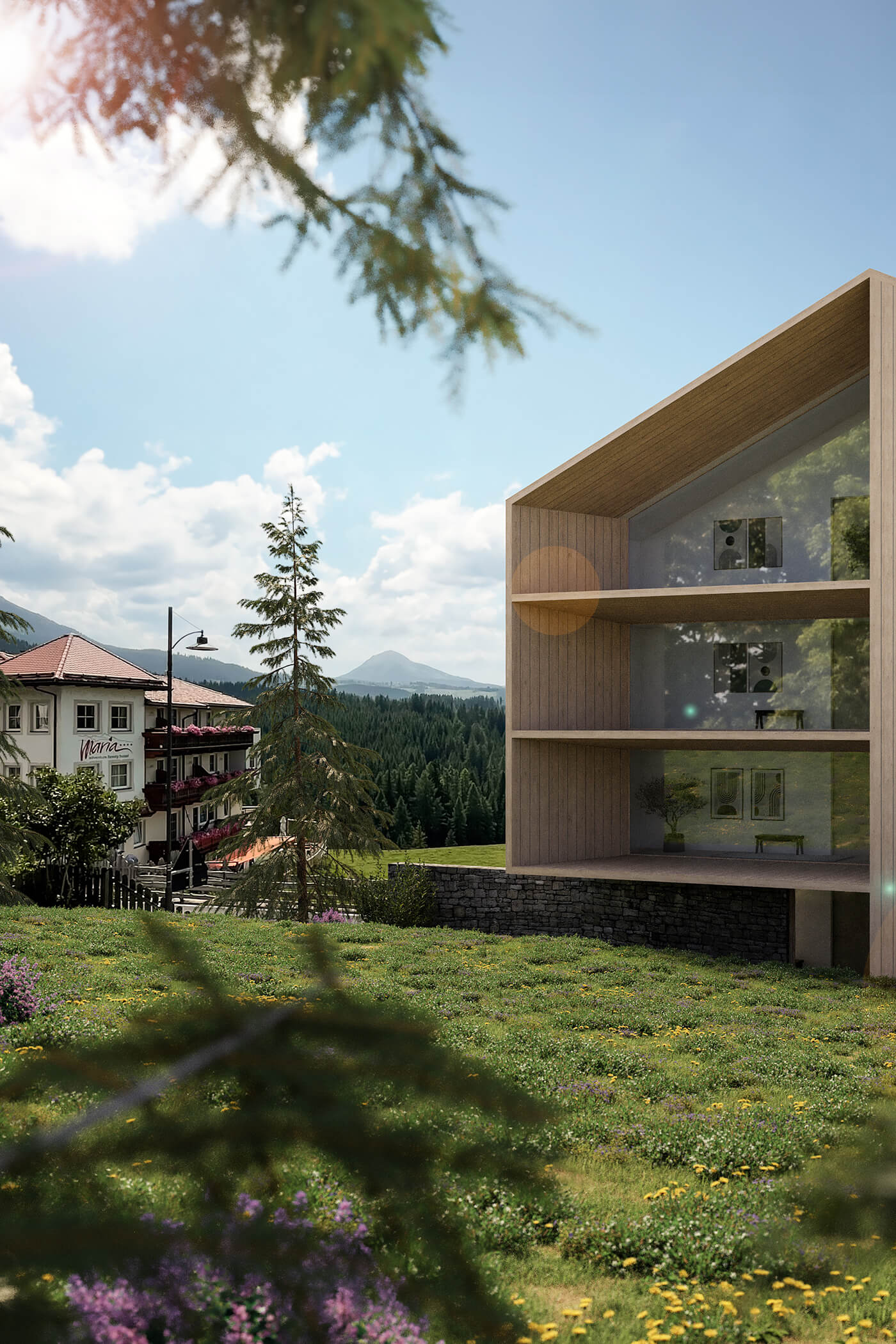 Maria Lodges von außen